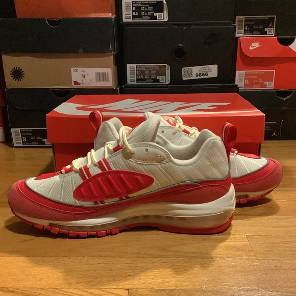 Nike Air Max 98 University Red Mens Size 8.5 - Picture 3 of 16